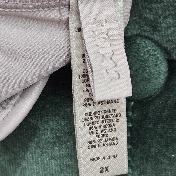 SKIMS Faux Leather Bralette Cement 2X NWOT - Picture 7 of 8